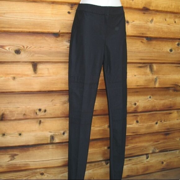 NWOT DVF Diane Von Furstenberg Black Skinny Stretch Pants - Picture 3 of 8